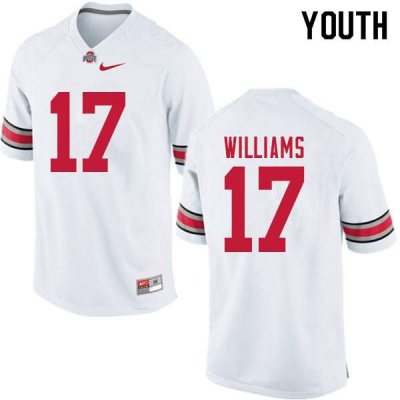 Youth Ohio State Buckeyes #17 Alex Williams White Nike NCAA College Football Jersey Winter XPY2744LQ